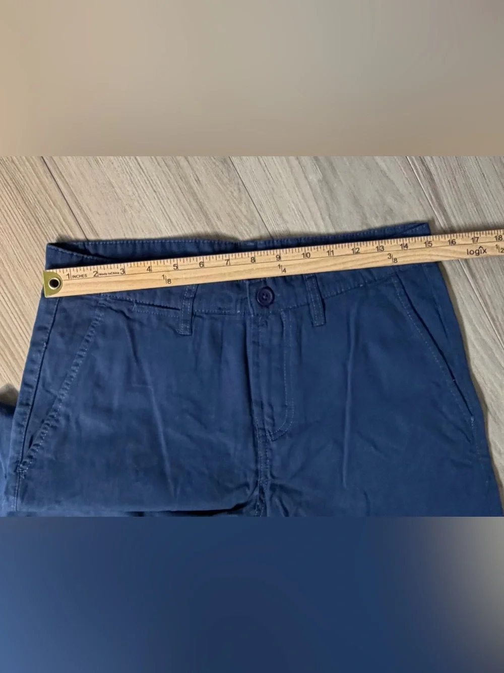 FF.LA Five Four Men's Navy Cotton Casual Shorts Chino 9” inseam Sz 30 NWOT